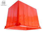 กล่องพลาสติกแข็งทำรังขนาดใหญ่กล่องเก็บขยะพลาสติกสีแดง / น้ำเงิน